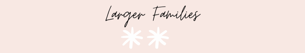 Larger families: 2 stars